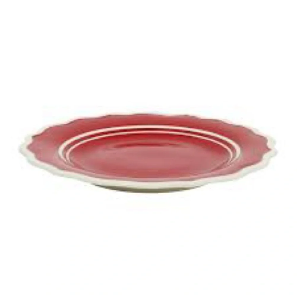 Four NWT The Pioneer Woman Ainsley 8.5-Inch Salad Plate, Red - Picture 3 of 7
